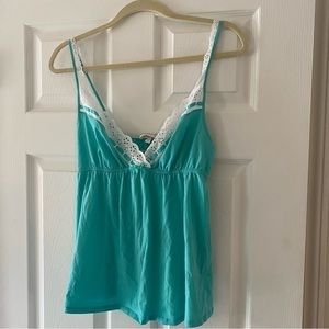 Victoria’s Secret y2k teal lace camisole